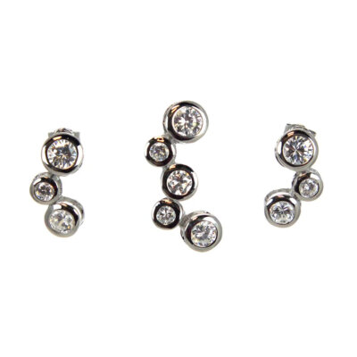 Bubble Pendant &  Earring Set