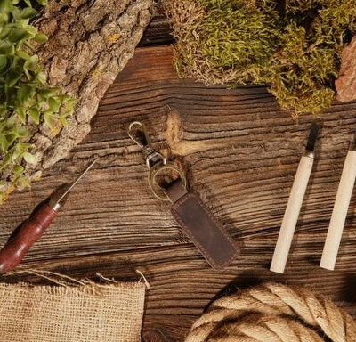 Leather Keychain