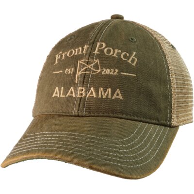 Olive Front Porch State Flag Trucker by Legacy