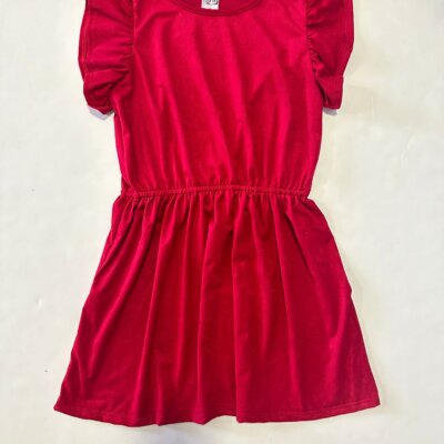 Erge Designs Burgundy Suede Dress