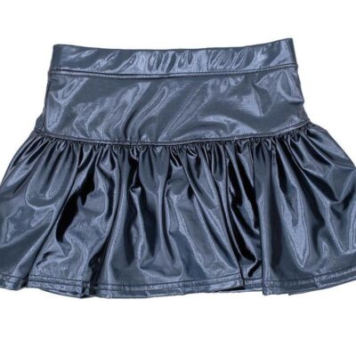 Navy Metallic Skort