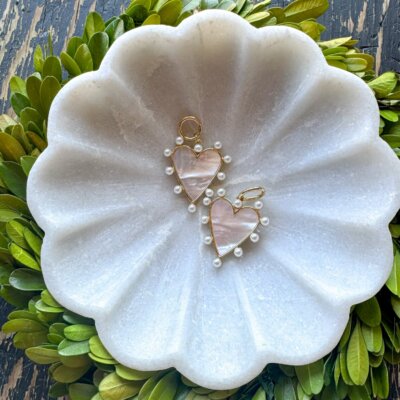 Mother of Pearl Heart Charm