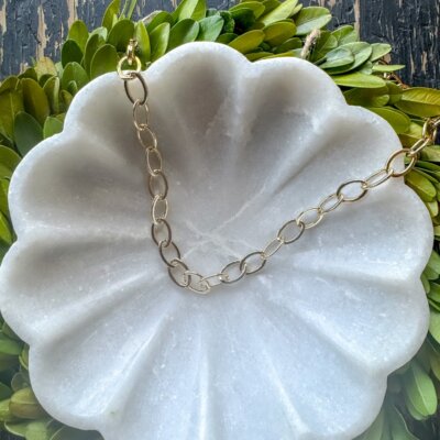 Charm Bar Chain - Large Oval Paperclip