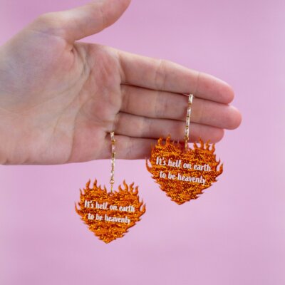 "It's Hell on Earth to Be Heavenly" Earrings