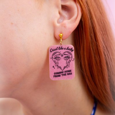 "Cried Like a Baby..." Earrings