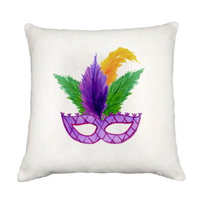Mardi Gras Mask Down Pillow