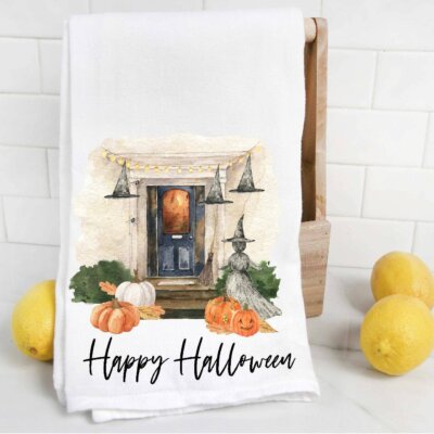 Happy Halloween Tea Towel