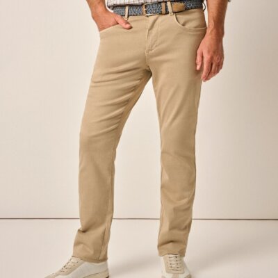 Carmel Sateen 5-Pocket Pant - Khaki