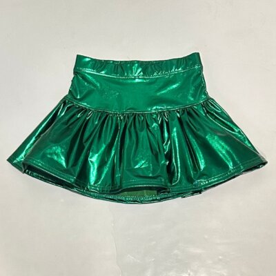 Green Metallic Skort
