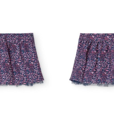 Floral Print Crepe skirt