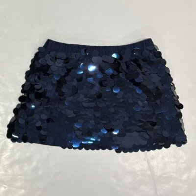 Navy Sequin Skort