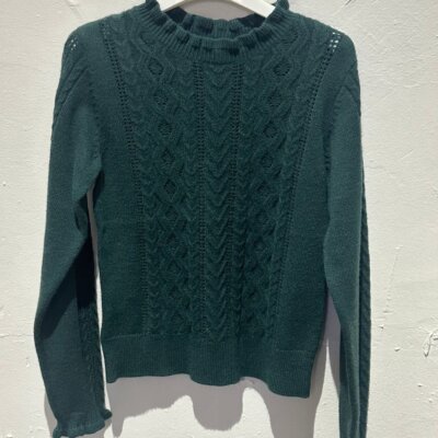 Mock Green Sweater
