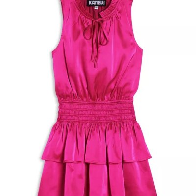 Fuchsica Satin Dress