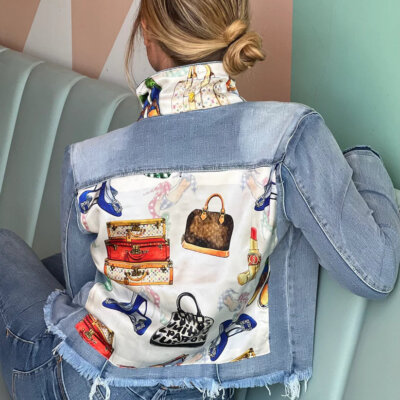 Eclectic Designer Light Denim Jacket
