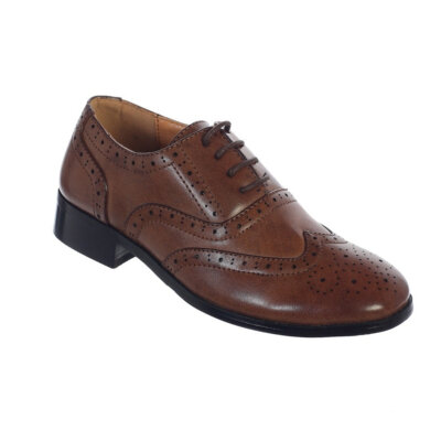 Brown Leather Wingtip Shoes