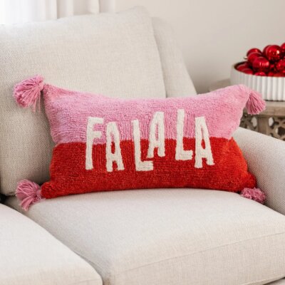 Fa La La Lumbar Pillow
