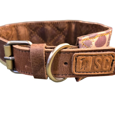 Waxed Cotton Dog Collar