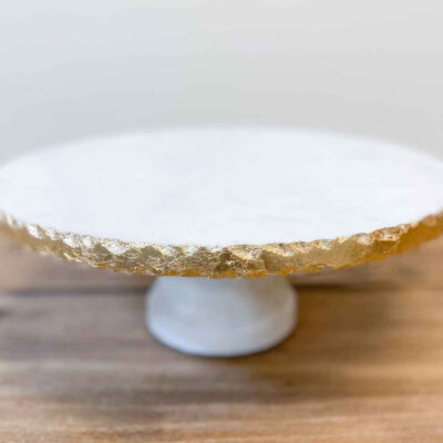 Starsbourg marble cake stand