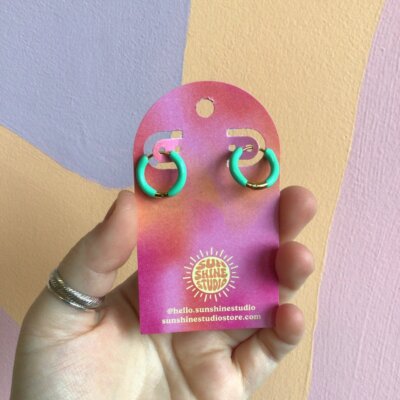 Colorful Enamel Hoop