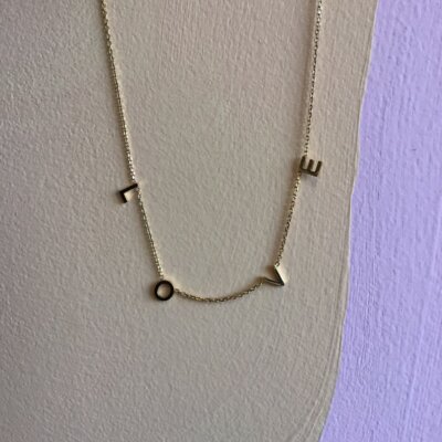 ‘Love’ necklace