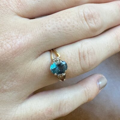 Blue Topaz Ring