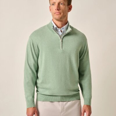 Desmond 1/4 Zip Green