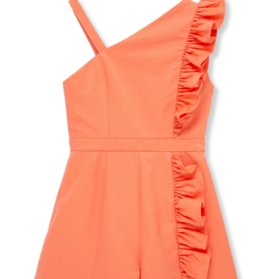 Coral Asymmetrical romper