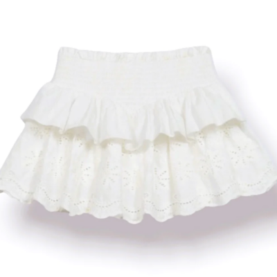 White Smocked Skirt