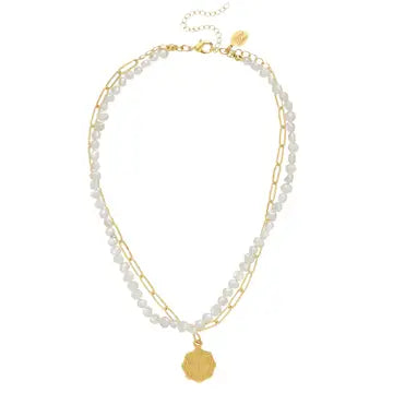 Malta Piper Paper Clip Necklace
