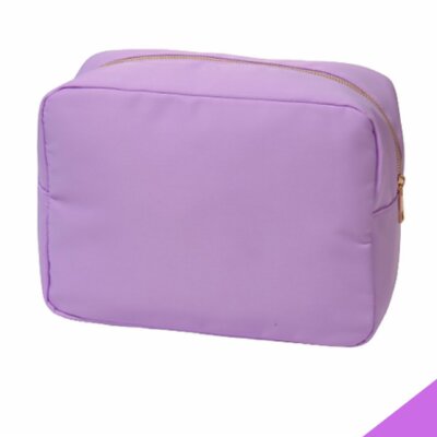 Large Nylon Zip Cosmetic Bag