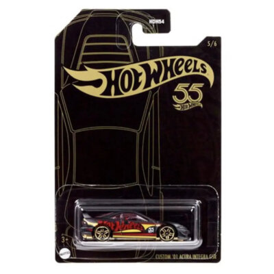 Hot Wheels: 55th Anniversary Pearl and Chrome 2023 Vehicle Mix 2 - Custom ‚Äò01 Acura Integra GSR