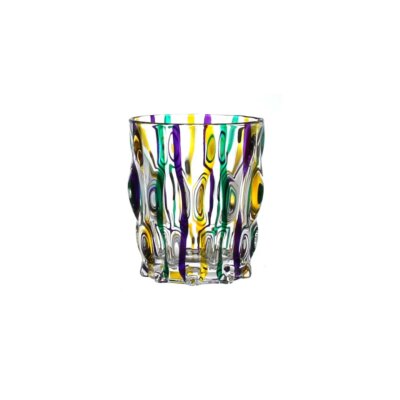 Mardi Gras Ribbon Double Old Fashioned Bicchiere Acqua