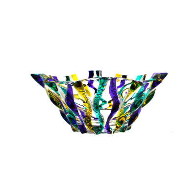 Mardi Gras Ribbon Samba Dish