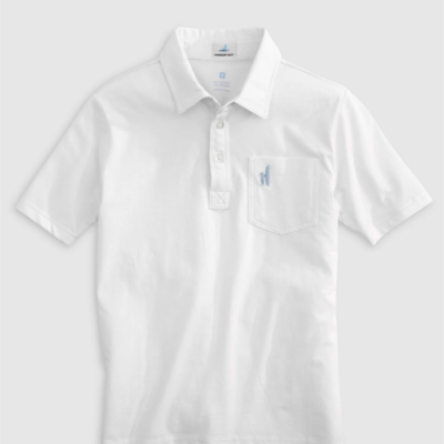 White Original 4-Button Jr. Polo