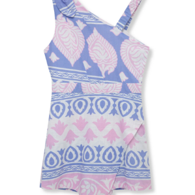 Asymmetrical Tie Romper
