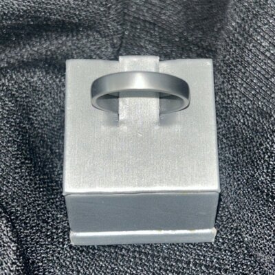Benchmark 4.5 mm Satin Tantalum Men’s Wedding Band
