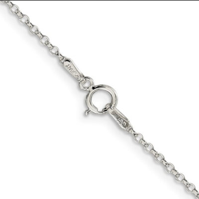 Sterling Silver 22in Cable Chain