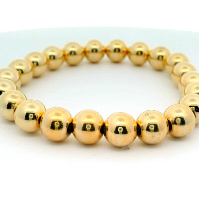 18K Gold Filled Stretchy 8MM Bracelets