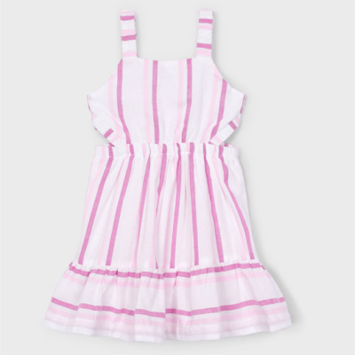 Orchid Stripe Cutout Dress