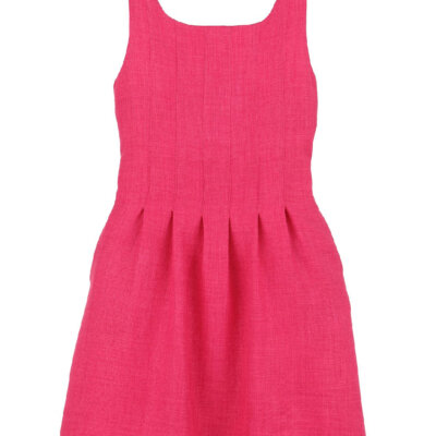 Fuchsia Willow Pleated Dress