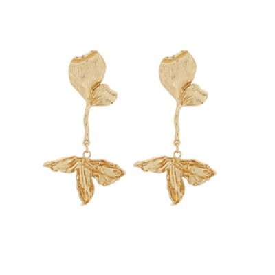 Be-Leaf Me Or Not Gold Earrings