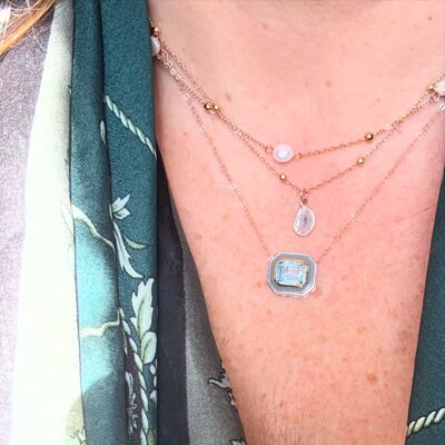 Blue Topaz Necklace