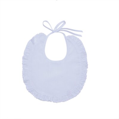 White Picot Bib