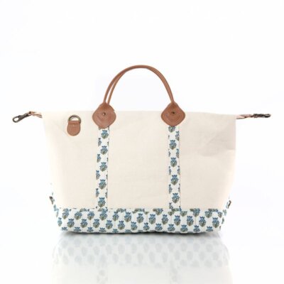 Block Print Weekender bag