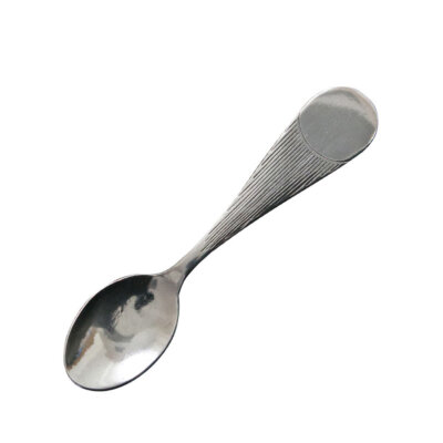 Pewter Classic Large Monogram Baby Spoon