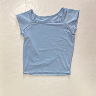 Light Blue Pointelle Top