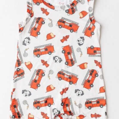 Firetrucks Shorty One-Piece