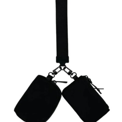 Double Pouch Wristlet Key Chain