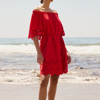 Tegan Dress - Fresno Eyelet