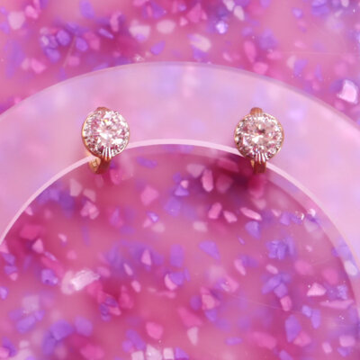 Diamond of the First Water - Gem Hoop Earrings